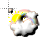 N S Cloud animated sun with rainbow cursor