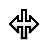 Horizontal resize cursor