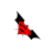 Batman Logo Diagonal Resize Right cursor