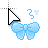 Blue Bow (Lazo Azul) B Cursors preview