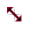 Black and Red glow Diag 1 cursor