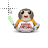Porg & Light Saber Star Wars Unanimated cursor
