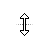 Vertical resize cursor