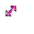 Pink Glitter Diagonal Resize 2 cursor