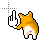 Corgi Behind cursor