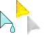 Blue Rain Cloud Cursors cursor preview