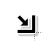 Crop Down-Right v3 (Black) cursor