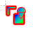 Colour square location cursor