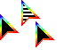 Rainbow dark Cursors preview