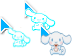 Blue Kawaii Cute Sweet Little Star Cursors preview