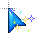 Cool Dark Blue Pointer cursor