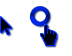 Windows 7 Black Infernal Darker Dark Blue Edit Cursors preview