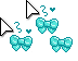 Cute Kawaii Donuts Blue Cursors preview