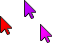 Rainbow Windows Aero Cursors preview