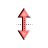 Vertical resize cursor