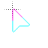 Pink and Light Blue Carbon Fiber Light cursor