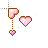 Kawaii Pastel Heart with Glitter Cursors preview