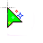 Green glitter cursor cursor