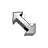 Curvy Chrome Diagonal Resize 1 cursor