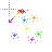 Rainbows and Sparkles Diagonal Resize 2 cursor