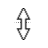 Vertical resize cursor
