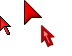 Red Gradient Pointer Pack Cursors preview