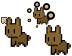 Kawaii Cute Brown Bunny Cursors preview