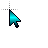 Small Aqua VI cursor
