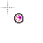 Olho rosa para garotas de halloween cursor