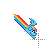 Rainbow Dash -Diagonal Resize 1- cursor