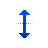 Vertical resize cursor