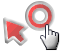 Transparent Red Metal Cursors preview