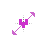 Undertale Purple Soul Diagonal Resize 2 cursor