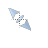 Cyberpunk Blue Diagonal Resize 1 cursor