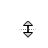 Vertical resize cursor
