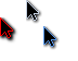 Blue And White Cursors cursor preview