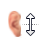 Vertical resize cursor