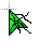 Black green widow  zzz cursor