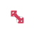 DR 1 Red Origami cursor