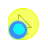 yeelow circle with ble shield on cursor