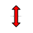 Vertical resize cursor