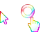 Windows 7 White Rainbow Edit Cursors cursor preview