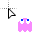 Pac-Man™ Cursors Ghost Pink cursor