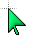 Teal Tailless Cursor 1 (i tried to add a tail) cursor