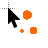 Orange Polk-a-Dot cursor