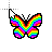 Diagonal Rainbow cursor