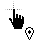 Vertical resize cursor