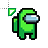 Light green crewmate  cursor