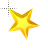 3 Christmas Star golden cursor