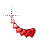 Red Heart Cursors preview